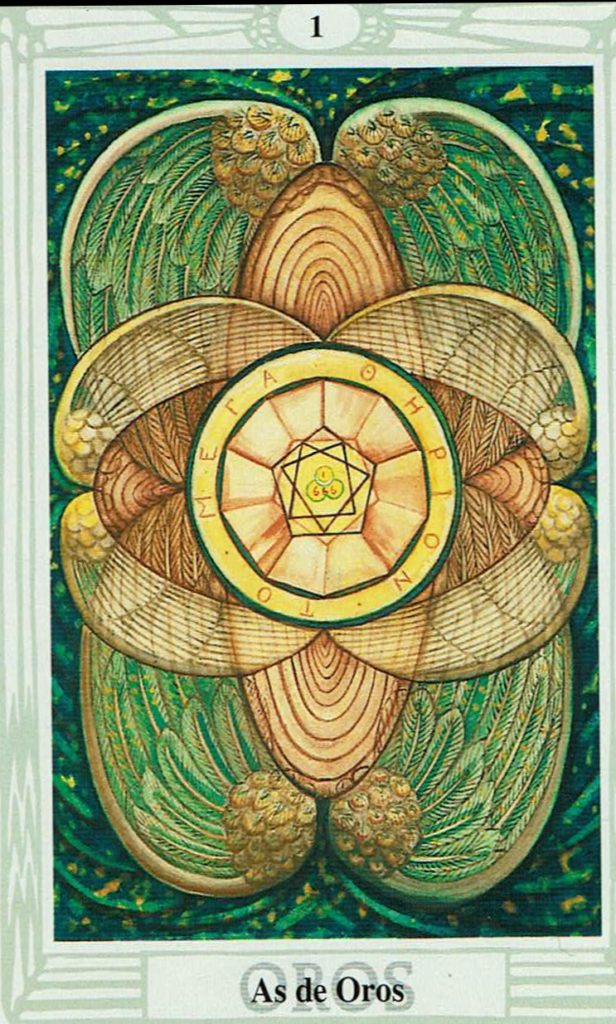 As de Oros del Tarot Thoth