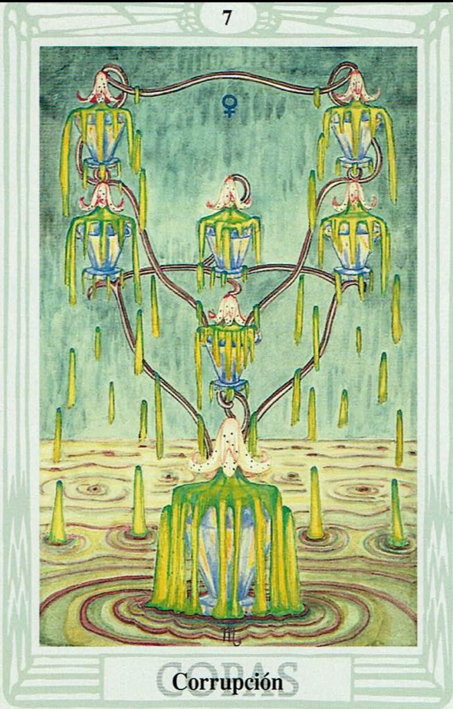 Siete de Copas del Tarot Thoth