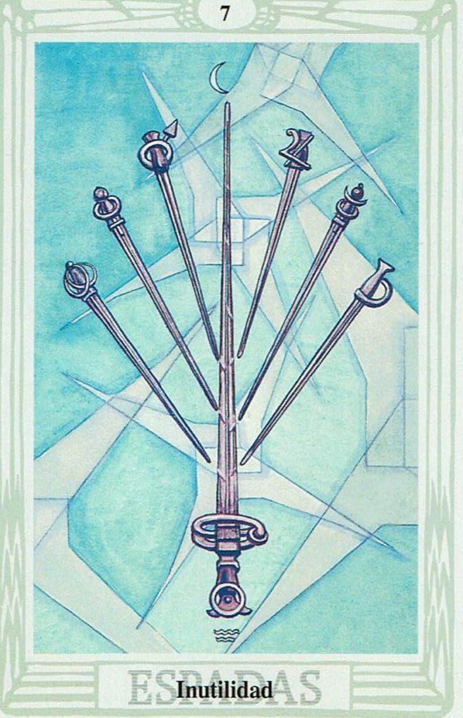 Siete de Espadas del Tarot Thoth