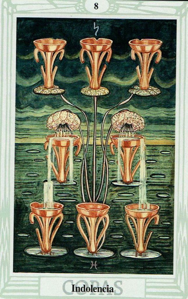 Ocho de Copas del Tarot Thoth