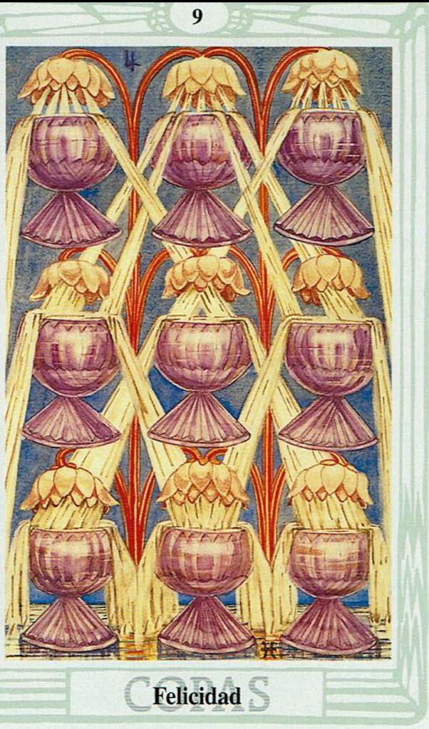 Nueve de Copas del Tarot Thoth