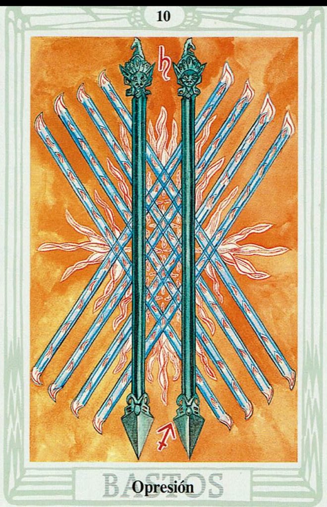 Diez de Bastos del Tarot Thoth