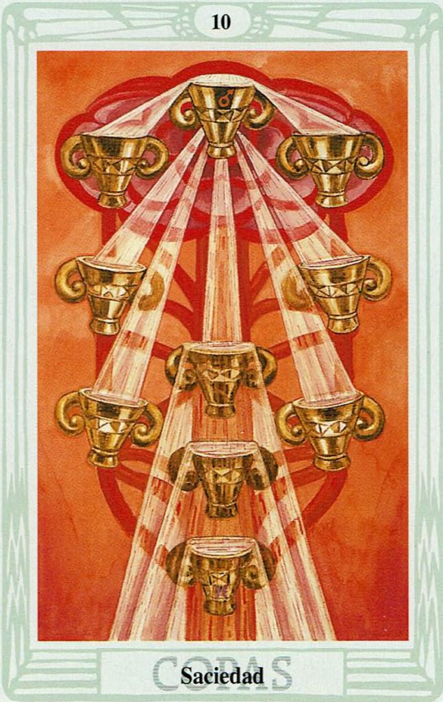 Diez de Copas del Tarot Thoth Diez de Copas del Tarot Thoth