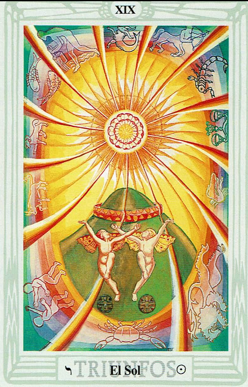 Colibrí Creo que estoy enfermo Púrpura Aleister Crowley Tarot Thoth ⊛ Aleister Crowley Tarot Thoth