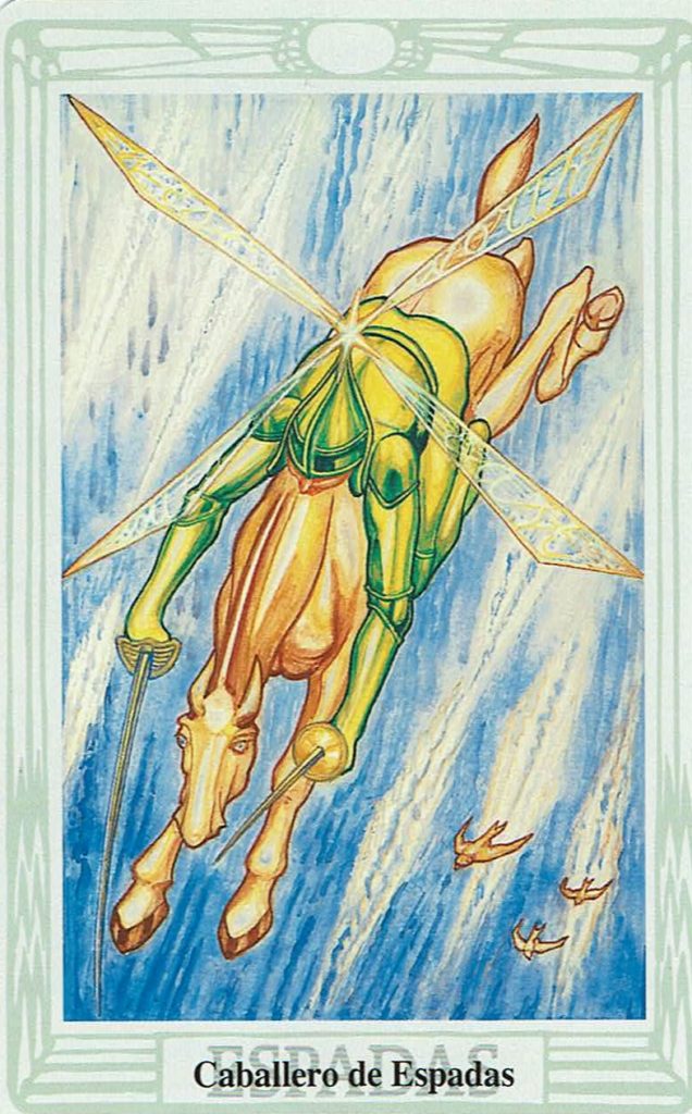 caballero de Espadas del Tarot Thoth