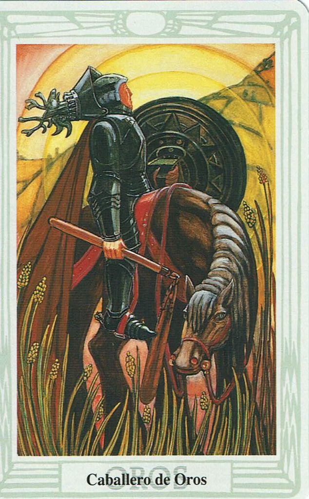 Caballero de Oros del Tarot Thoth