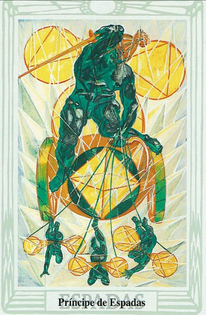 principe de Espadas del Tarot Thoth