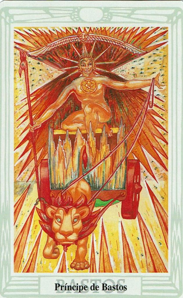 Príncipe de Bastos del Tarot Thoth