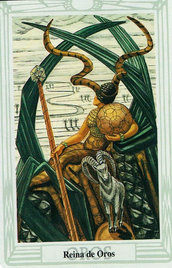 Reina de Oros del Tarot Thoth