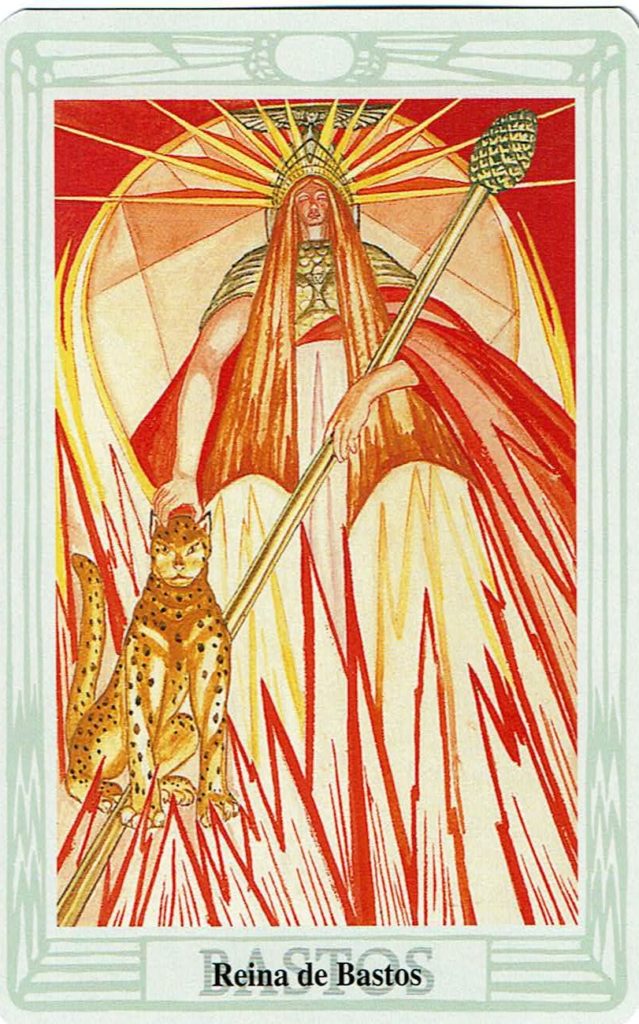 Reina de Bastos del Tarot Thoth